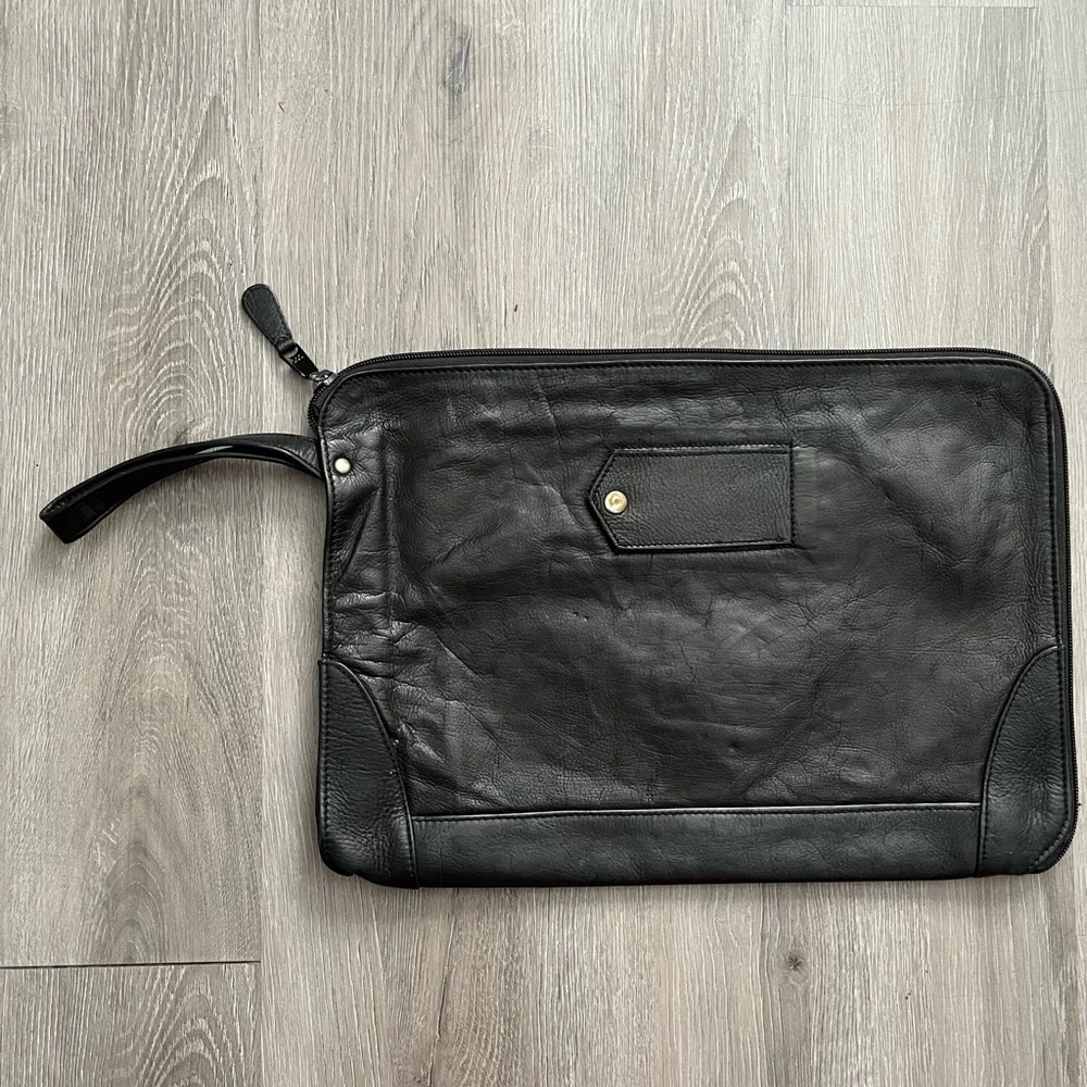 Leather Arrow 1897 Black Laptop Bag